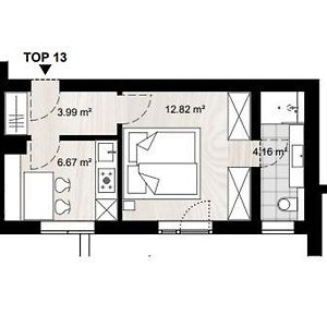 Apartment mit 1 Schlafzimmer